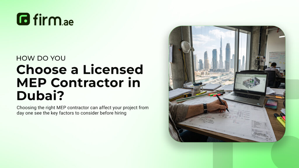 How Do You Choose a Licensed MEP Contractor in Dubai?